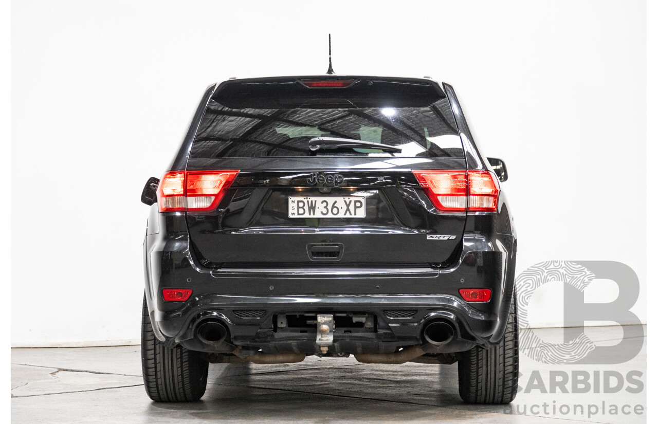 01/2013 Jeep Grand Cherokee SRT 8 Vapour Edition (AWD) WK MY13 4D Wagon Brilliant Black V8 6.4L