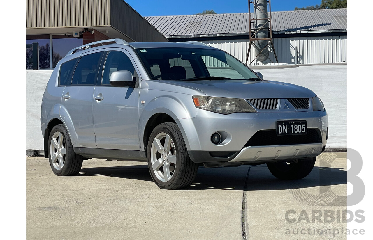 08/2007 Mitsubishi Outlander XLS 4x4 ZG 4D Wagon Silver Or Chrome 2.4L