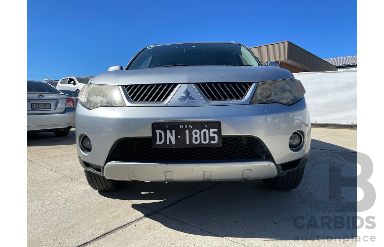 08/2007 Mitsubishi Outlander XLS 4x4 ZG 4D Wagon Silver Or Chrome 2.4L