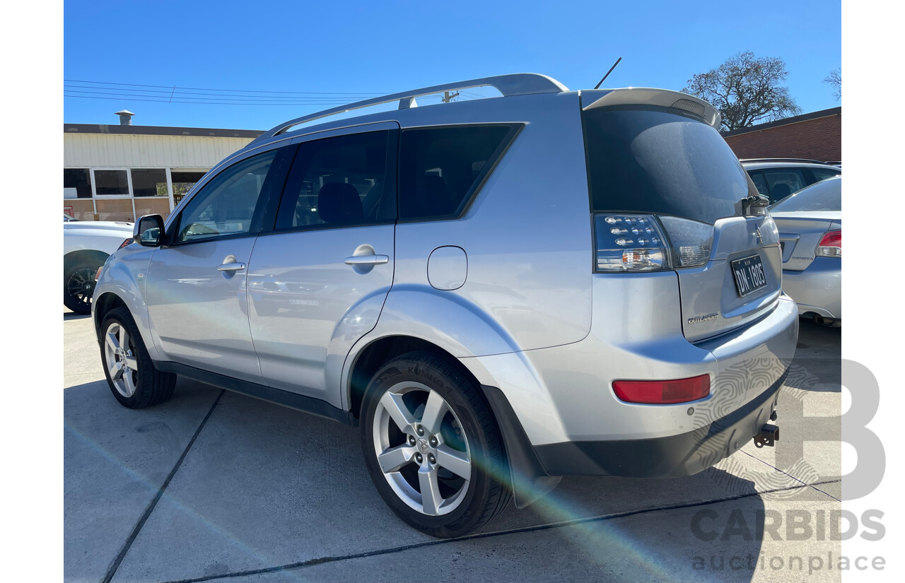 08/2007 Mitsubishi Outlander XLS 4x4 ZG 4D Wagon Silver Or Chrome 2.4L