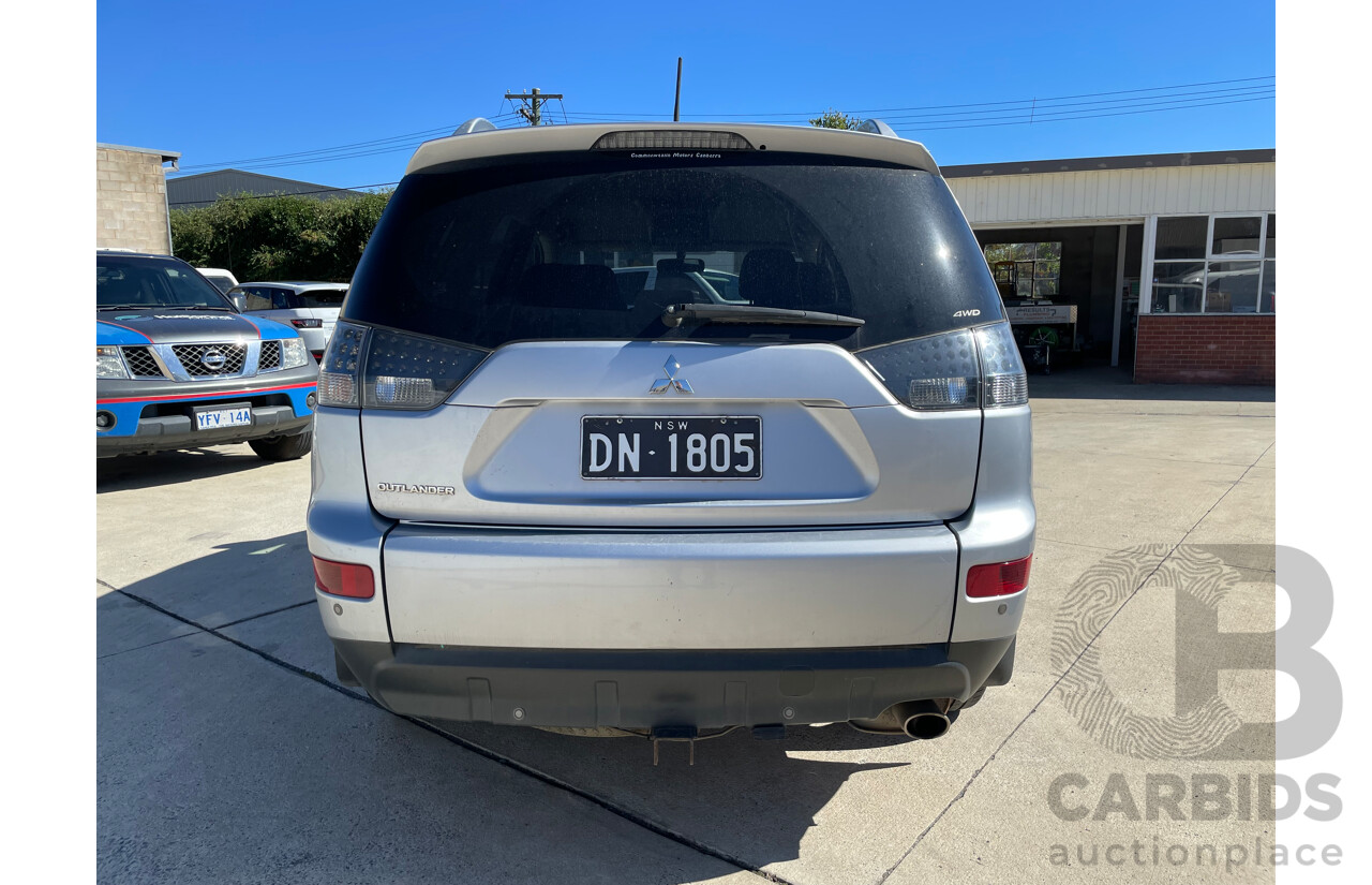 08/2007 Mitsubishi Outlander XLS 4x4 ZG 4D Wagon Silver Or Chrome 2.4L