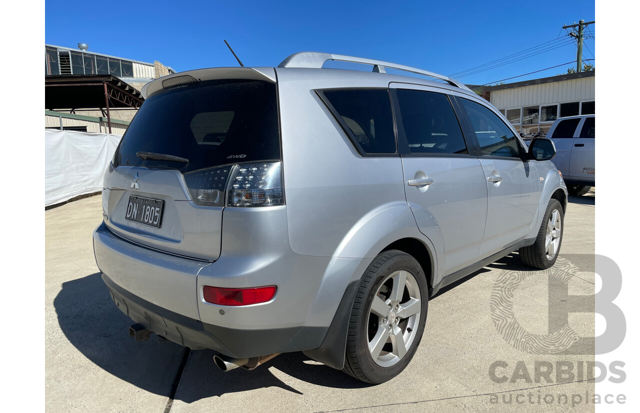 08/2007 Mitsubishi Outlander XLS 4x4 ZG 4D Wagon Silver Or Chrome 2.4L