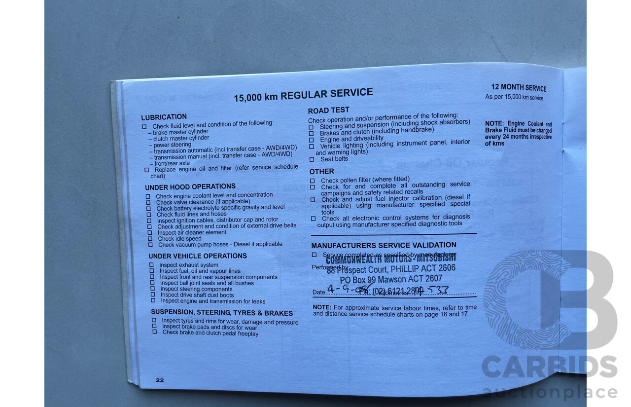 08/2007 Mitsubishi Outlander XLS 4x4 ZG 4D Wagon Silver Or Chrome 2.4L