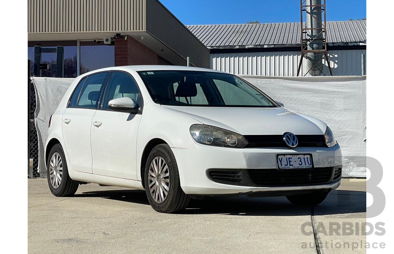 03/2012 Volkswagen Golf 77 TSI FWD 1K MY12 5D Hatchback White 1.2L