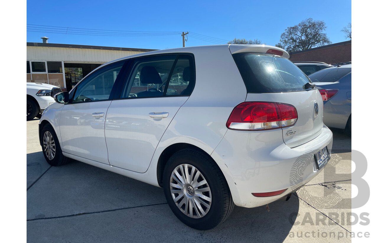 03/2012 Volkswagen Golf 77 TSI FWD 1K MY12 5D Hatchback White 1.2L