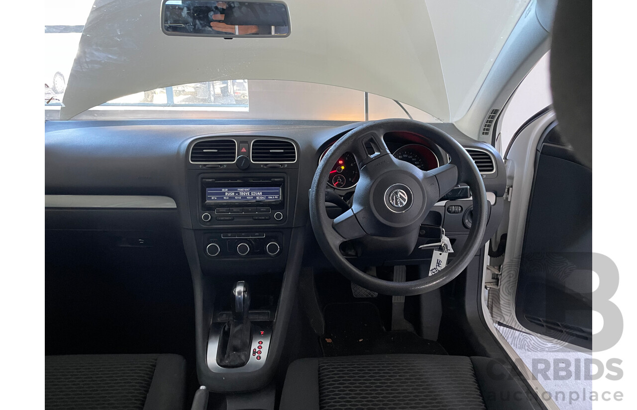 03/2012 Volkswagen Golf 77 TSI FWD 1K MY12 5D Hatchback White 1.2L