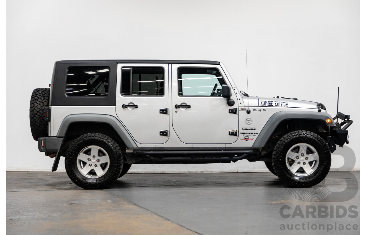 11/2010 Jeep Wrangler Unlimited Sport (4x4) JK MY09 4D Hardtop Convertible Silver V6 3.8L