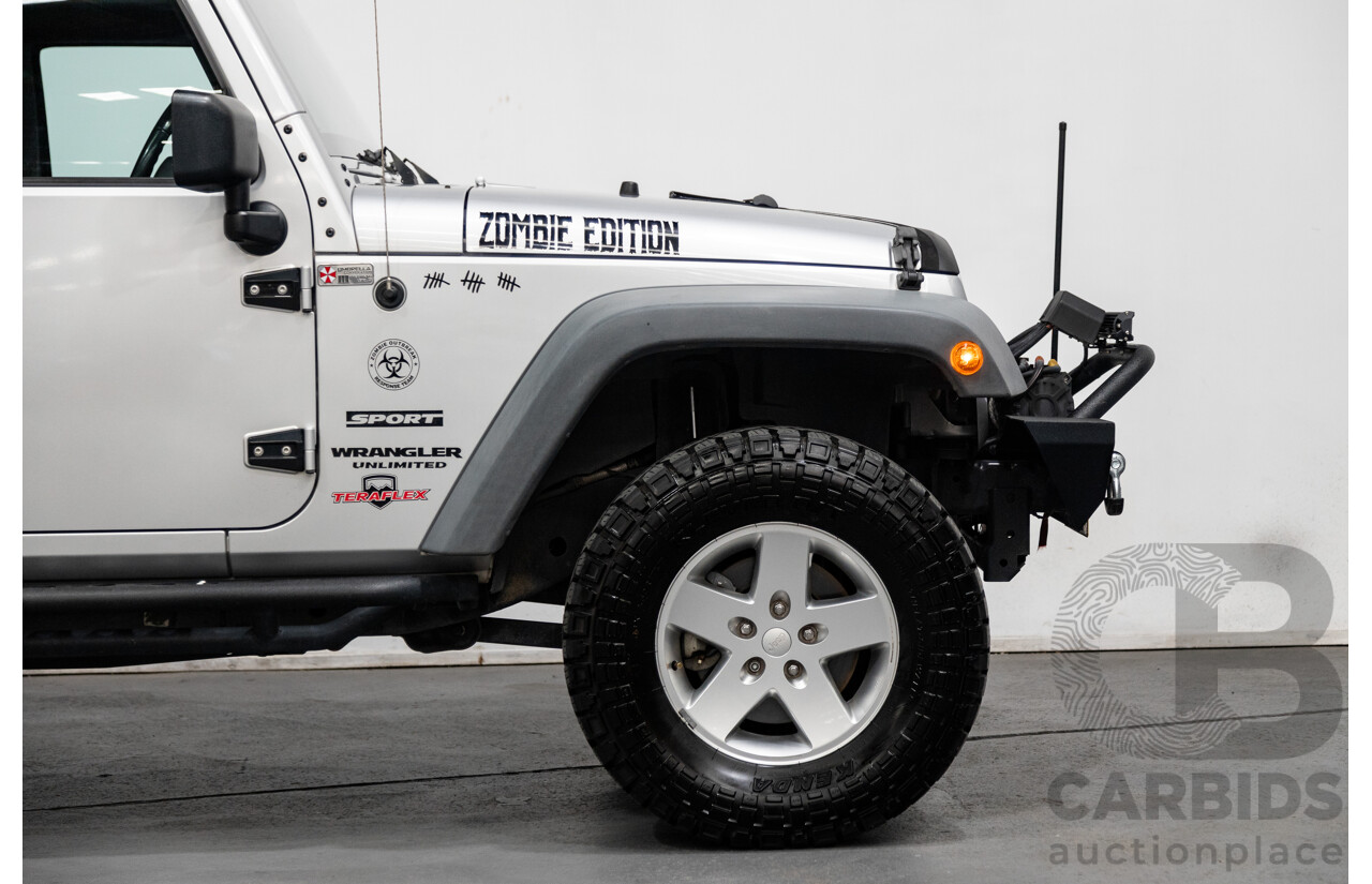 11/2010 Jeep Wrangler Unlimited Sport (4x4) JK MY09 4D Hardtop Convertible Silver V6 3.8L