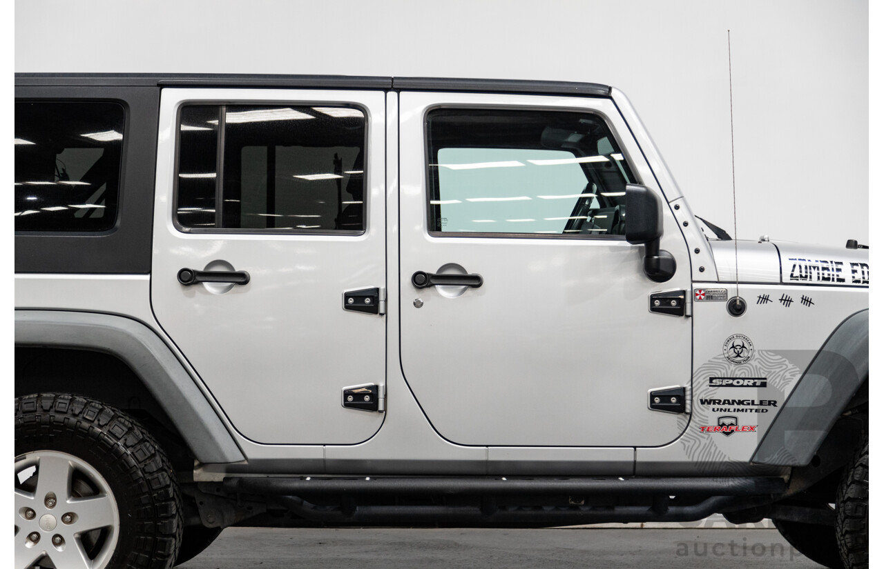 11/2010 Jeep Wrangler Unlimited Sport (4x4) JK MY09 4D Hardtop Convertible Silver V6 3.8L