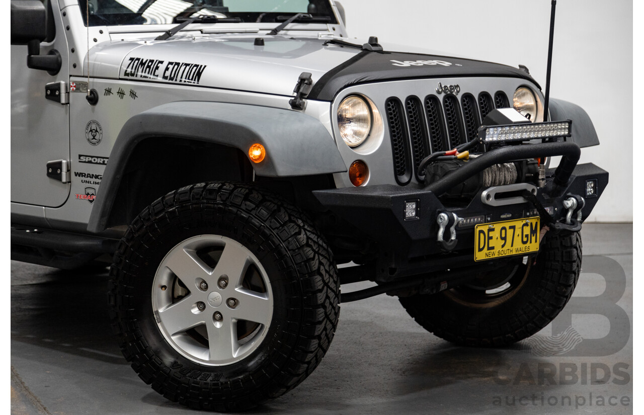 11/2010 Jeep Wrangler Unlimited Sport (4x4) JK MY09 4D Hardtop Convertible Silver V6 3.8L