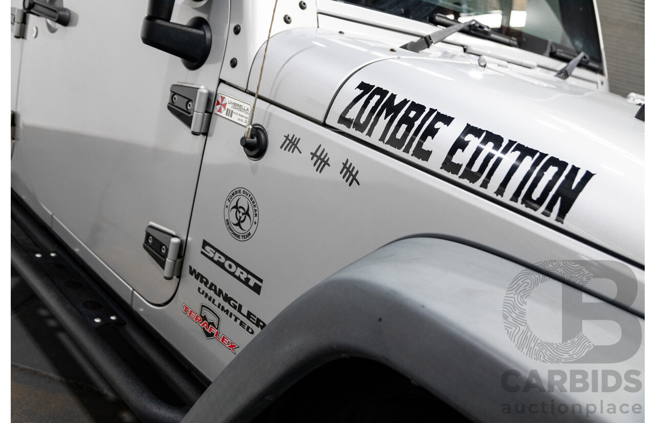 11/2010 Jeep Wrangler Unlimited Sport (4x4) JK MY09 4D Hardtop Convertible Silver V6 3.8L