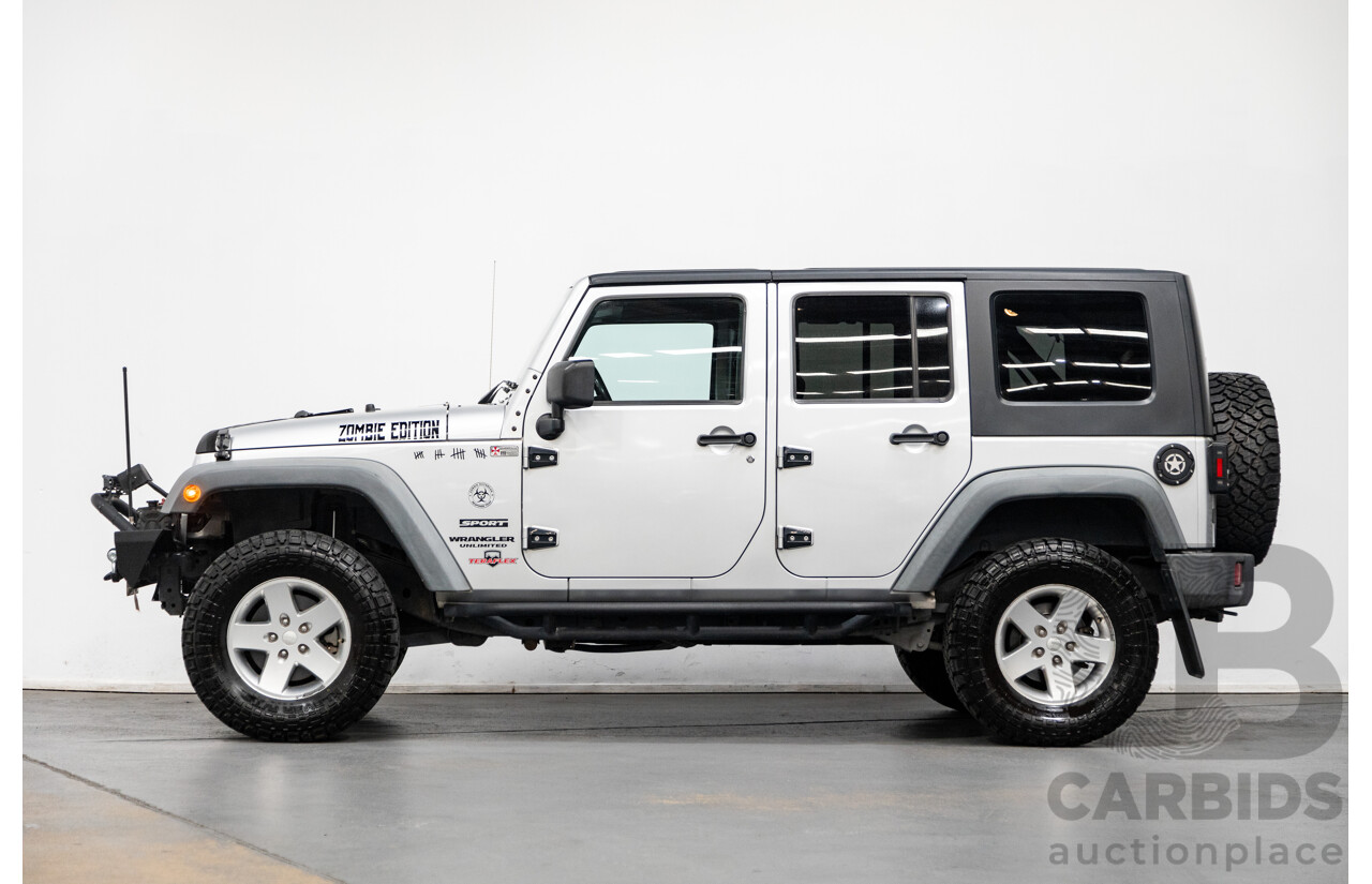 11/2010 Jeep Wrangler Unlimited Sport (4x4) JK MY09 4D Hardtop Convertible Silver V6 3.8L