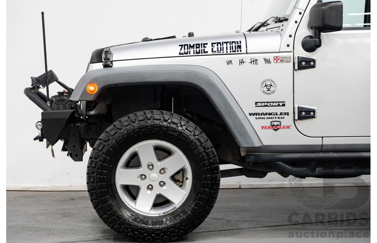 11/2010 Jeep Wrangler Unlimited Sport (4x4) JK MY09 4D Hardtop Convertible Silver V6 3.8L