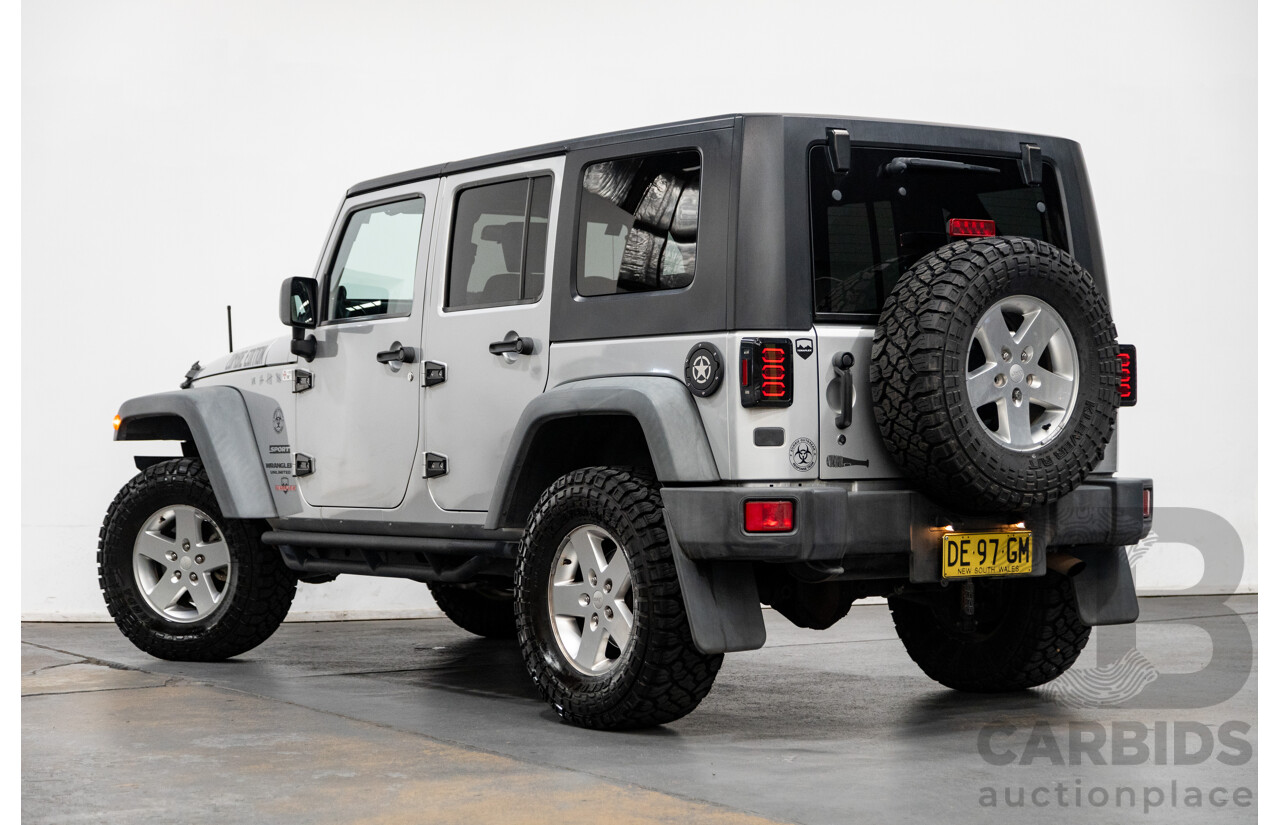 11/2010 Jeep Wrangler Unlimited Sport (4x4) JK MY09 4D Hardtop Convertible Silver V6 3.8L