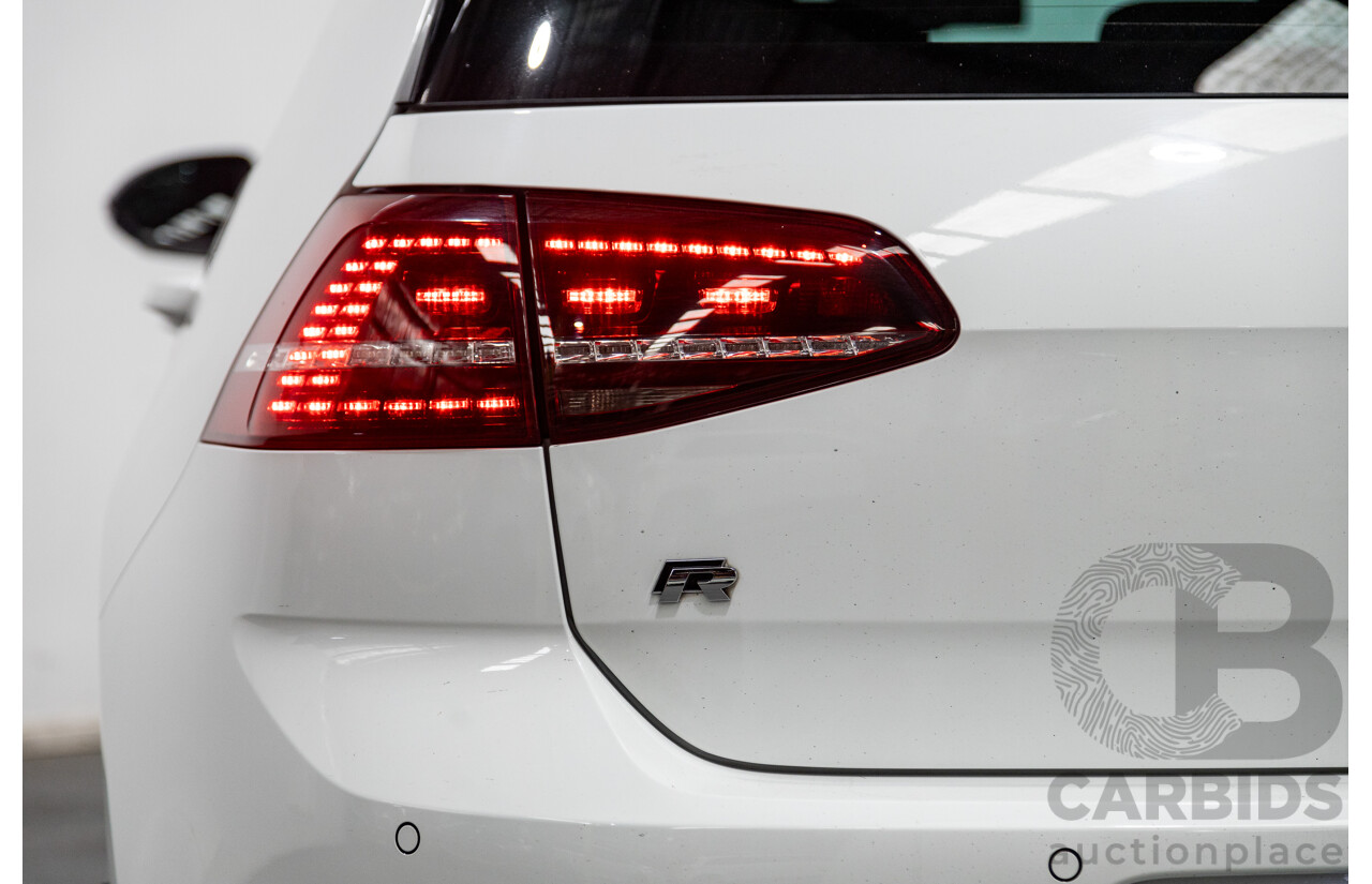 02/2015 Volkswagen Golf R (AWD) MK7 AU MY15 5D Hatchback White Turbo 2.0L