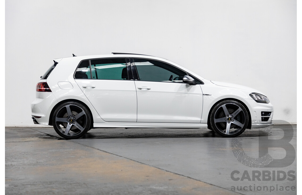 02/2015 Volkswagen Golf R (AWD) MK7 AU MY15 5D Hatchback White Turbo 2.0L