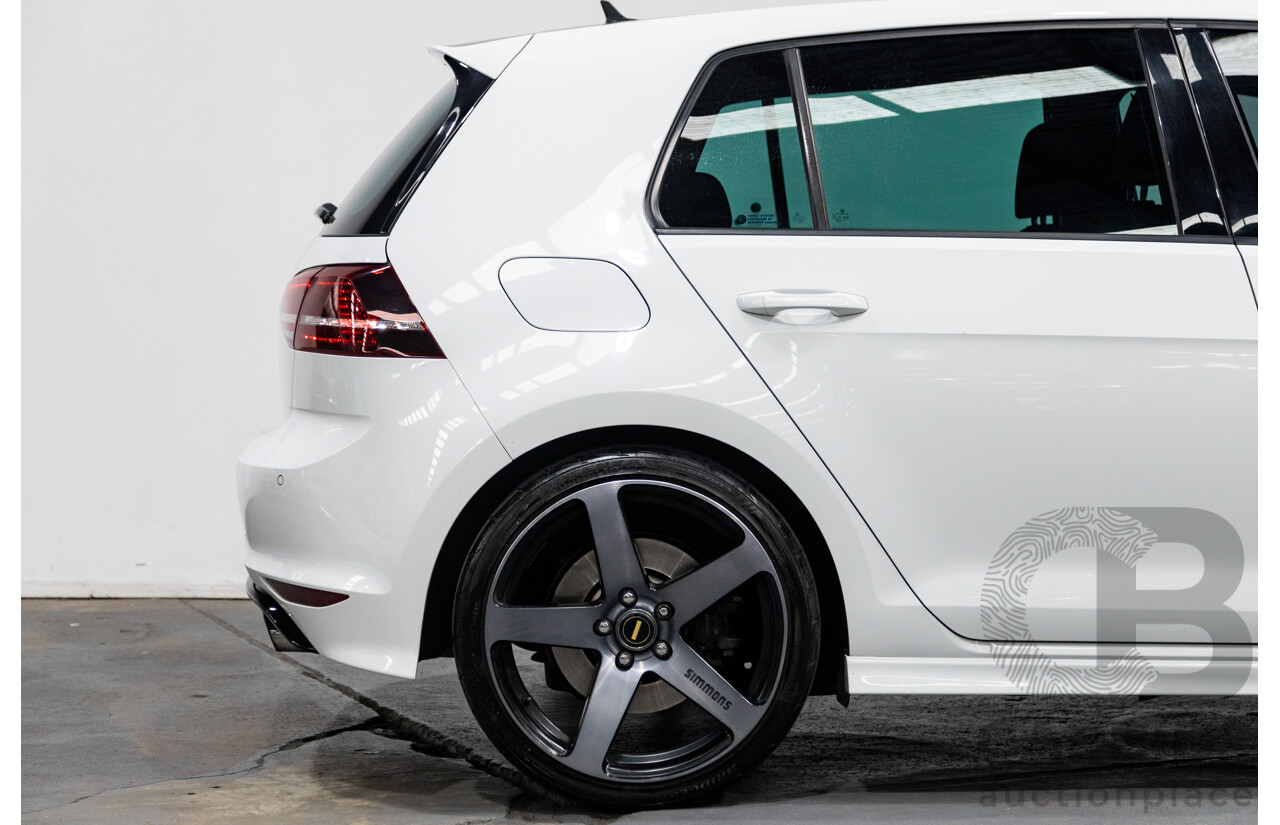 02/2015 Volkswagen Golf R (AWD) MK7 AU MY15 5D Hatchback White Turbo 2.0L