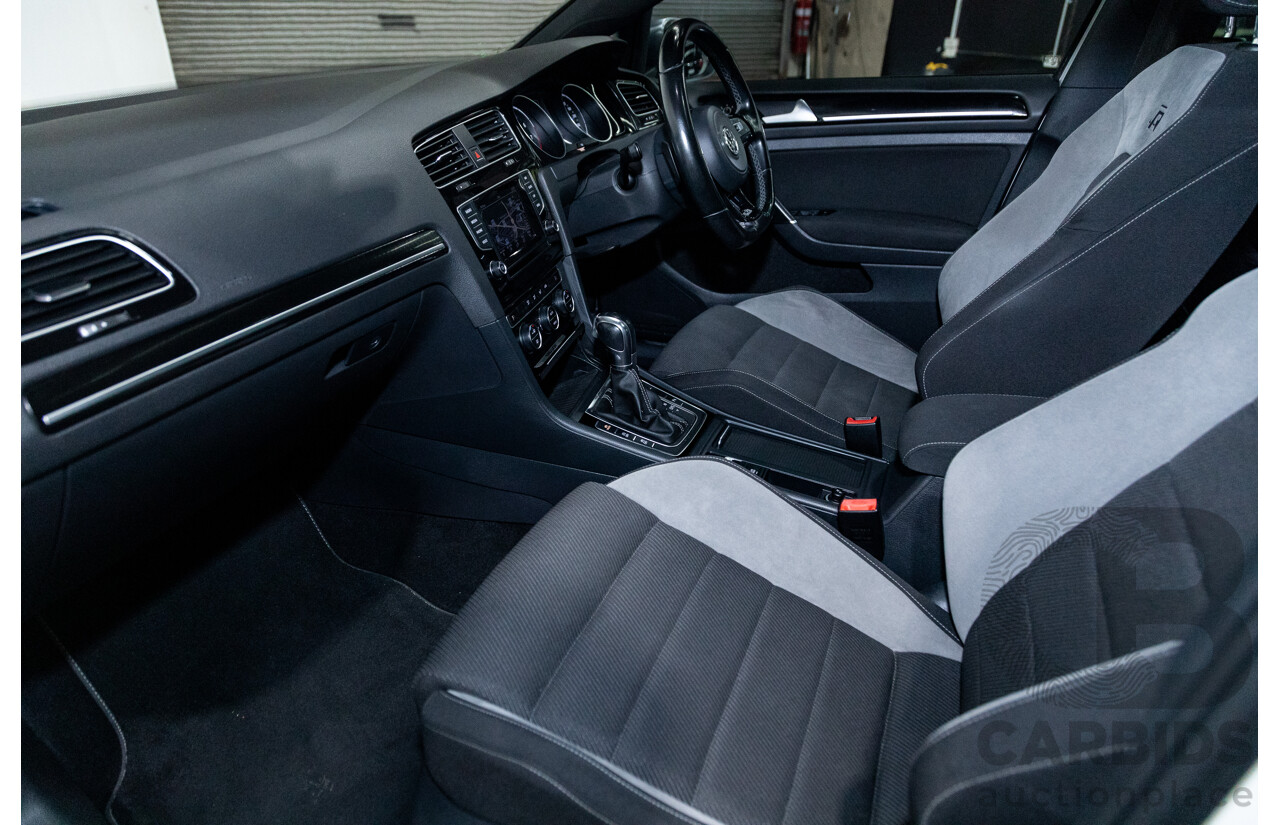 02/2015 Volkswagen Golf R (AWD) MK7 AU MY15 5D Hatchback White Turbo 2.0L