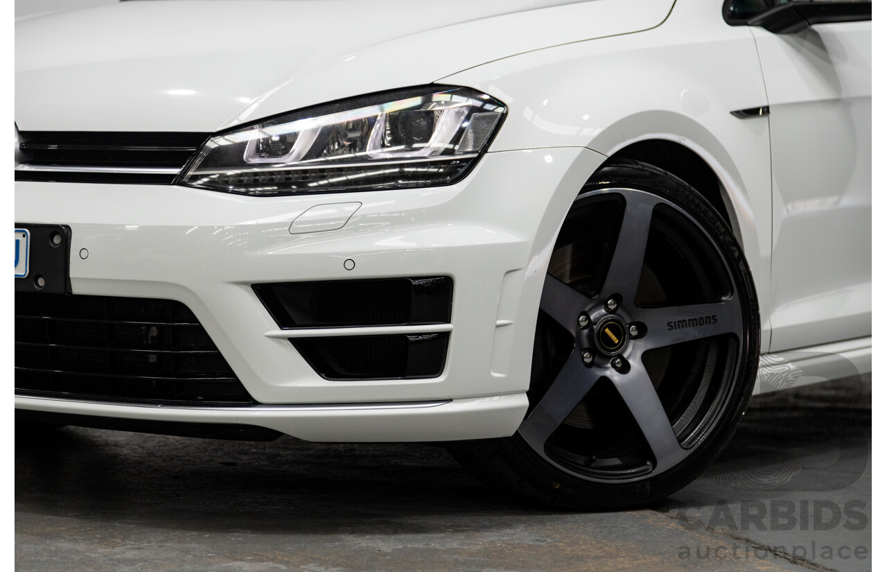 02/2015 Volkswagen Golf R (AWD) MK7 AU MY15 5D Hatchback White Turbo 2.0L