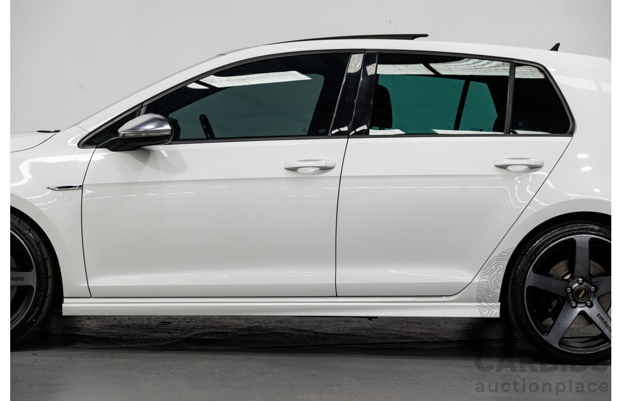02/2015 Volkswagen Golf R (AWD) MK7 AU MY15 5D Hatchback White Turbo 2.0L