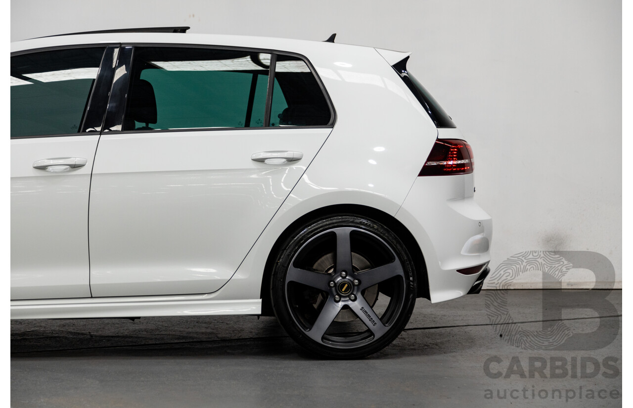 02/2015 Volkswagen Golf R (AWD) MK7 AU MY15 5D Hatchback White Turbo 2.0L