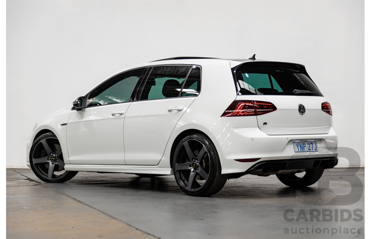 02/2015 Volkswagen Golf R (AWD) MK7 AU MY15 5D Hatchback White Turbo 2.0L