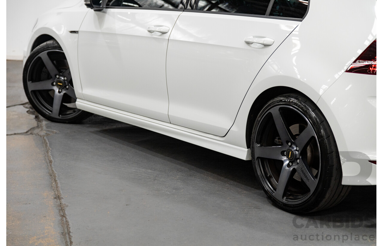 02/2015 Volkswagen Golf R (AWD) MK7 AU MY15 5D Hatchback White Turbo 2.0L