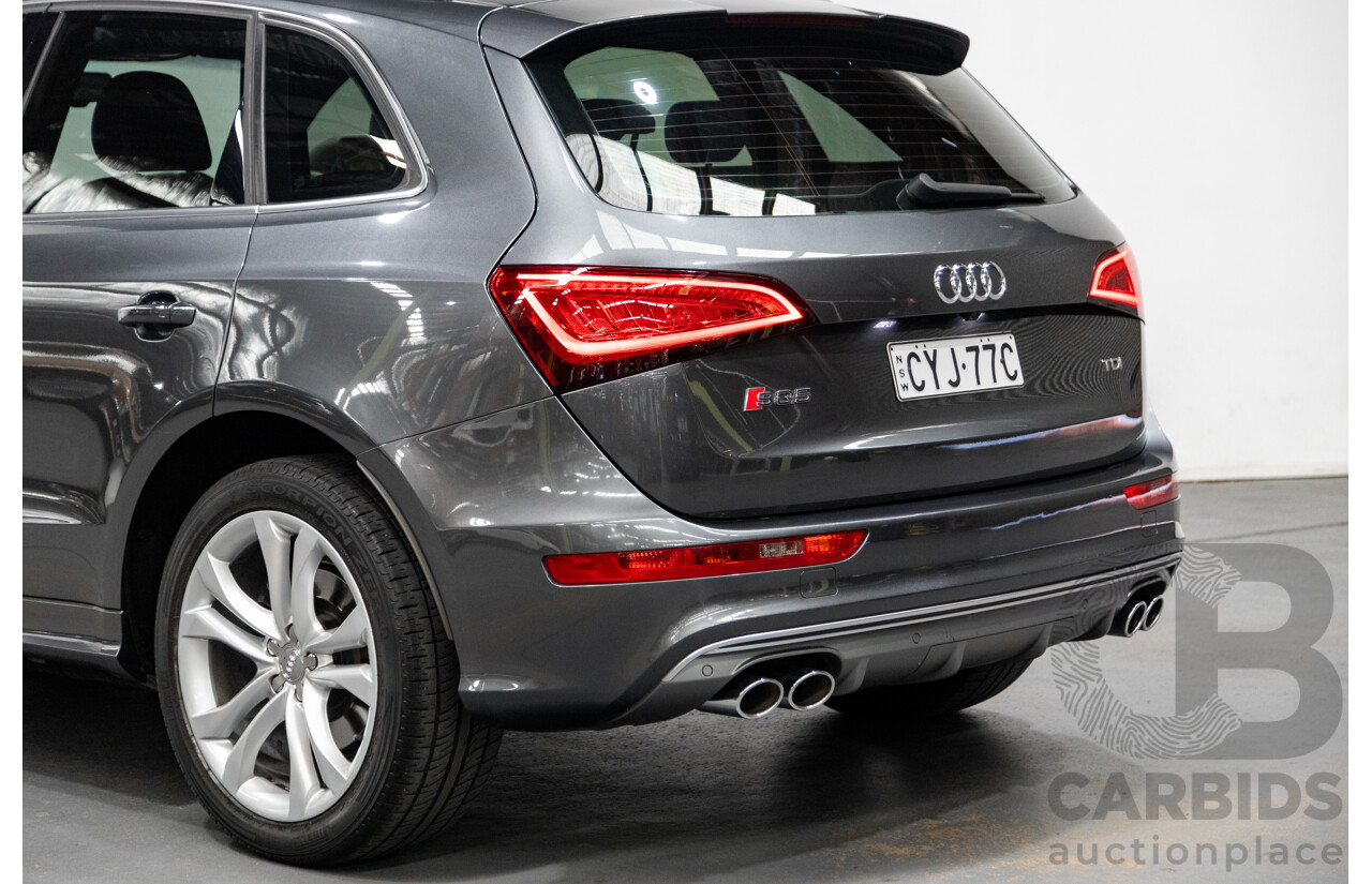04/2015 Audi SQ5 3.0 TDI Quattro (AWD) 8R MY15 5D Wagon Metallic Grey Turbo Diesel V6 3.0L