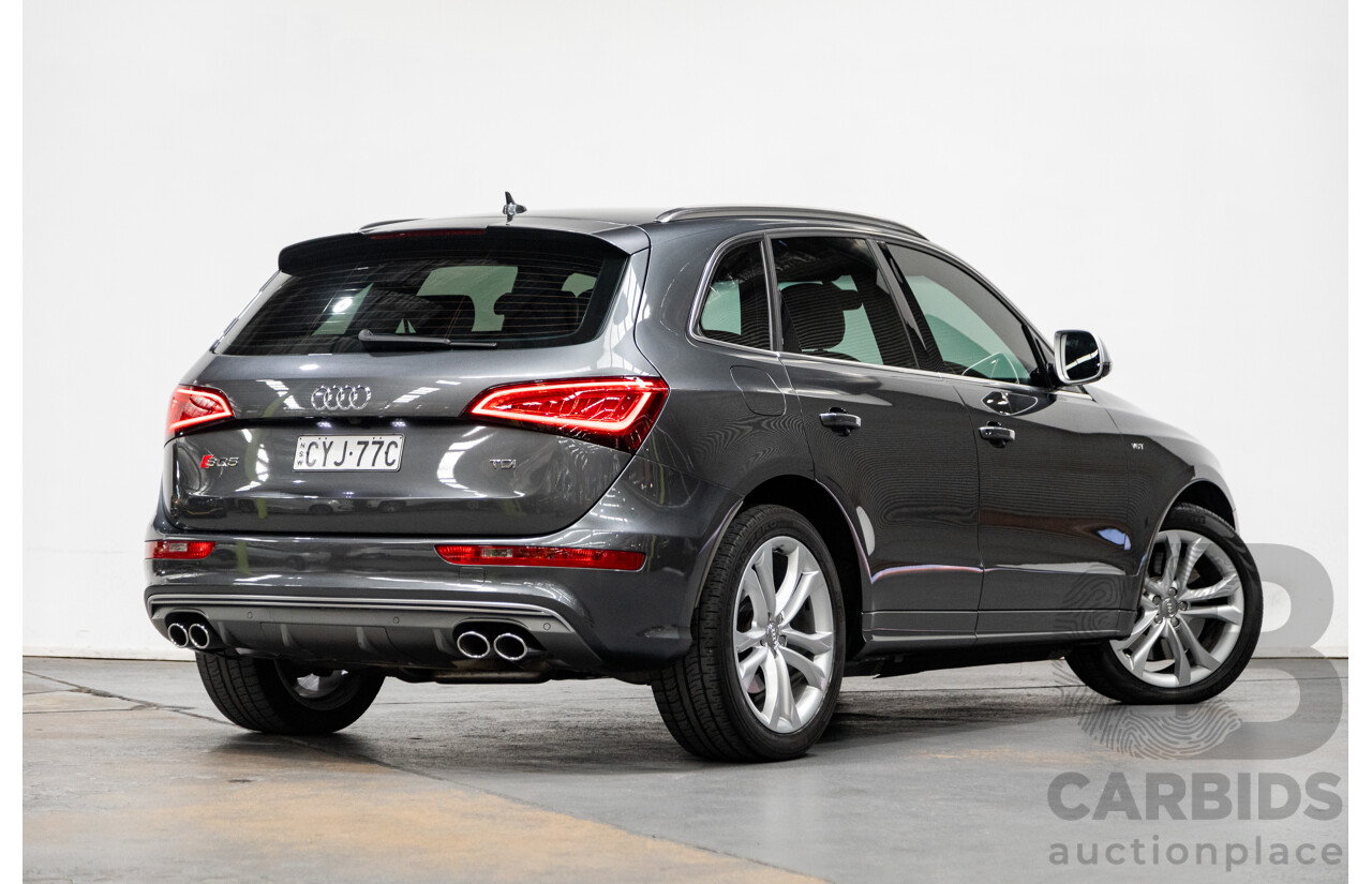 04/2015 Audi SQ5 3.0 TDI Quattro (AWD) 8R MY15 5D Wagon Metallic Grey Turbo Diesel V6 3.0L