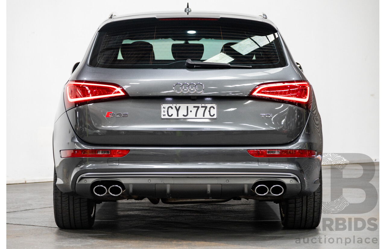 04/2015 Audi SQ5 3.0 TDI Quattro (AWD) 8R MY15 5D Wagon Metallic Grey Turbo Diesel V6 3.0L