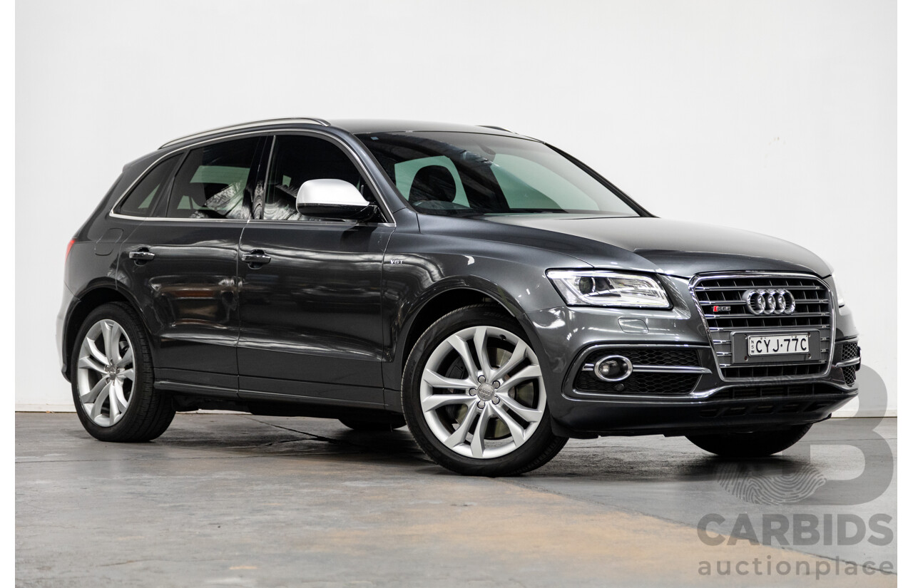 04/2015 Audi SQ5 3.0 TDI Quattro (AWD) 8R MY15 5D Wagon Metallic Grey Turbo Diesel V6 3.0L