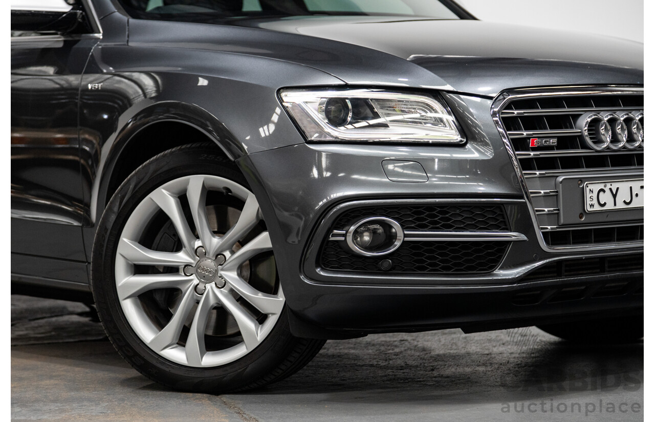 04/2015 Audi SQ5 3.0 TDI Quattro (AWD) 8R MY15 5D Wagon Metallic Grey Turbo Diesel V6 3.0L