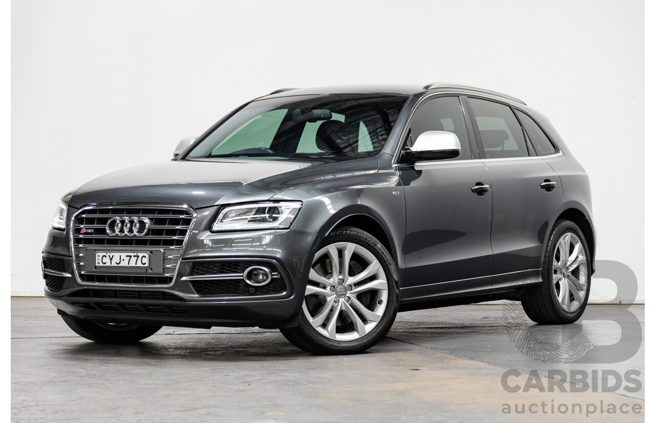 04/2015 Audi SQ5 3.0 TDI Quattro (AWD) 8R MY15 5D Wagon Metallic Grey Turbo Diesel V6 3.0L