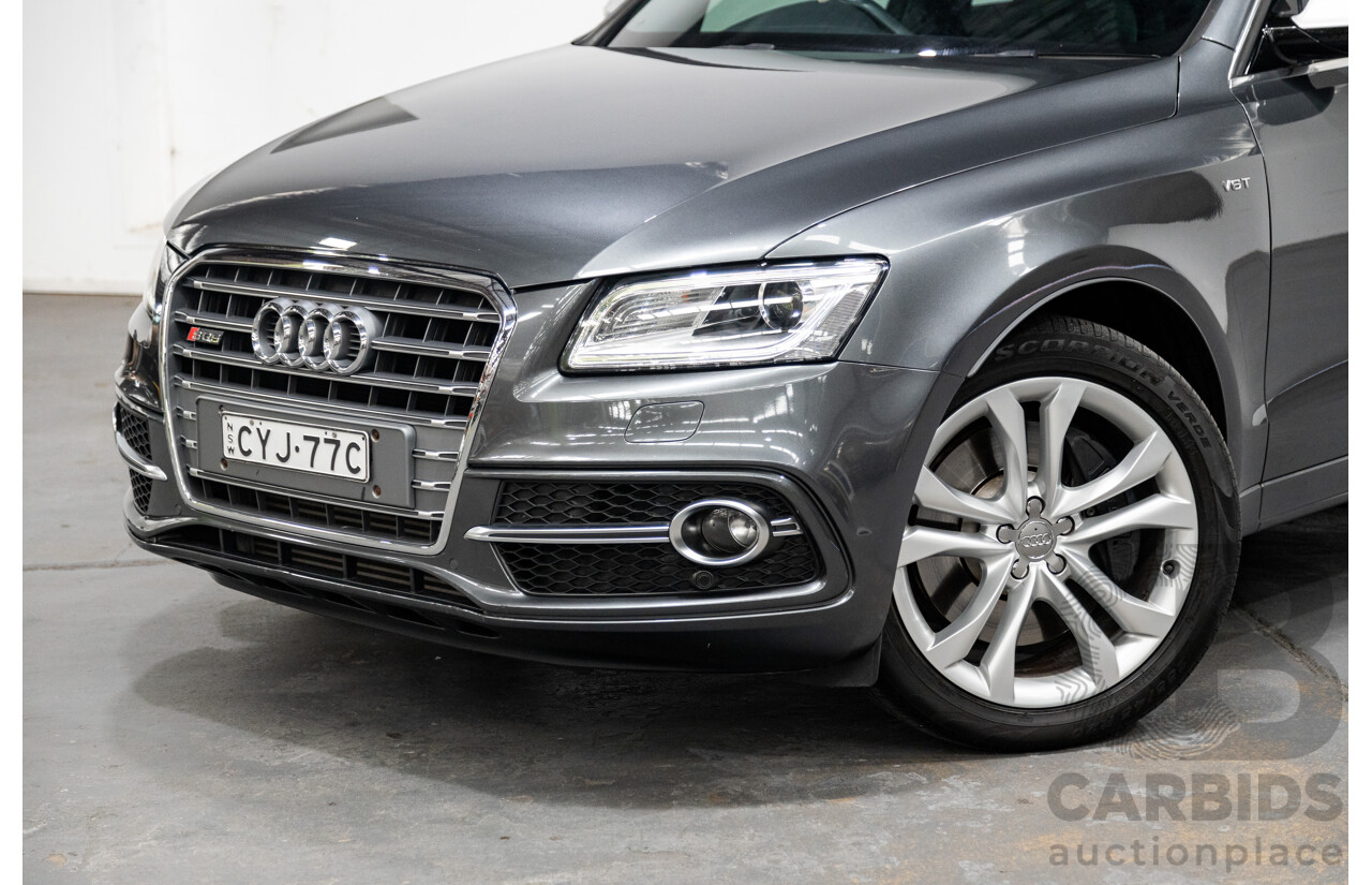 04/2015 Audi SQ5 3.0 TDI Quattro (AWD) 8R MY15 5D Wagon Metallic Grey Turbo Diesel V6 3.0L