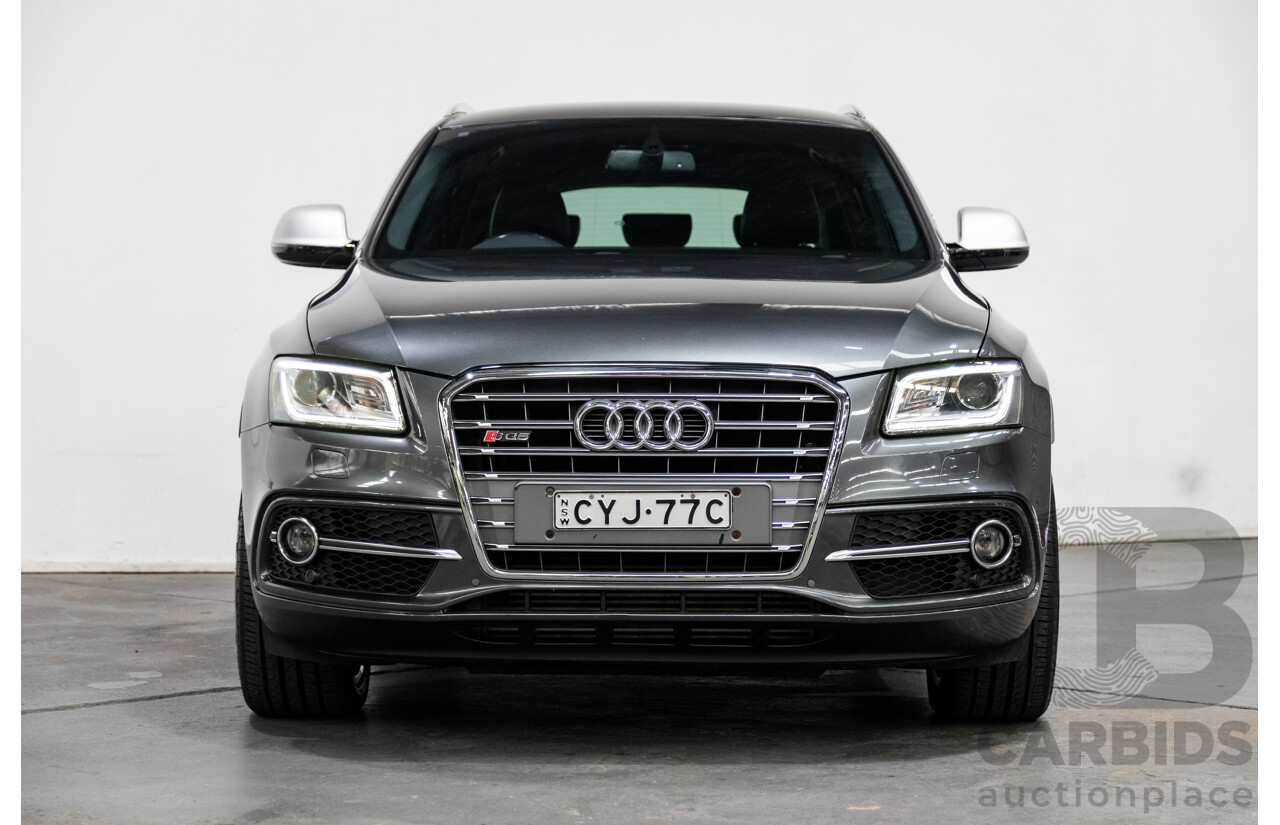 04/2015 Audi SQ5 3.0 TDI Quattro (AWD) 8R MY15 5D Wagon Metallic Grey Turbo Diesel V6 3.0L