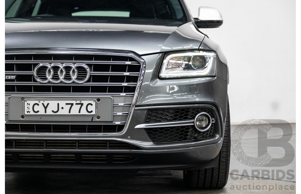 04/2015 Audi SQ5 3.0 TDI Quattro (AWD) 8R MY15 5D Wagon Metallic Grey Turbo Diesel V6 3.0L