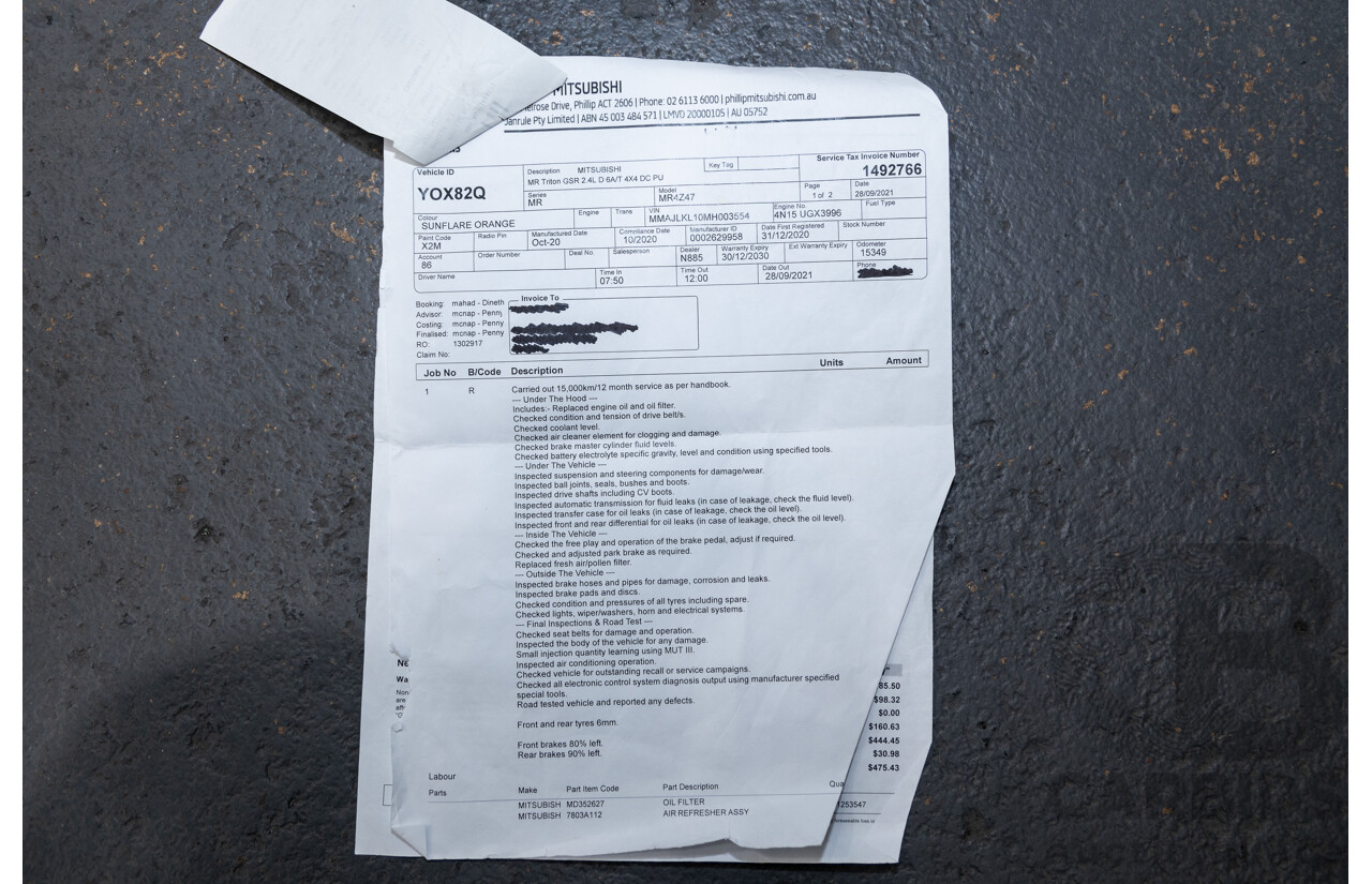 10/2020 Mitsubishi Triton GSR (4x4) MR MY20 Double Cab P/Up Sunflare Orange Turbo Diesel 2.4L