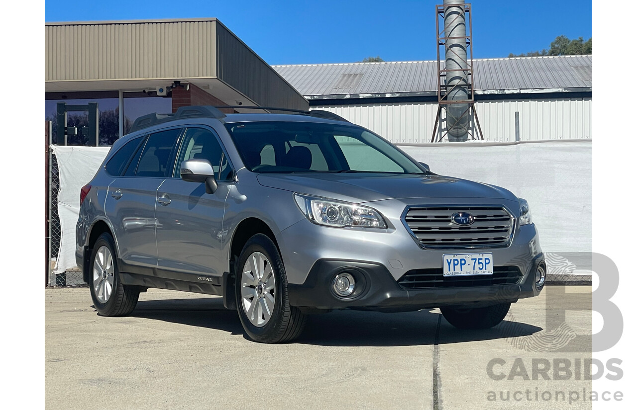 02/2015 Subaru Outback 2.0D AWD AWD MY15 4D Wagon Silver 2.0L