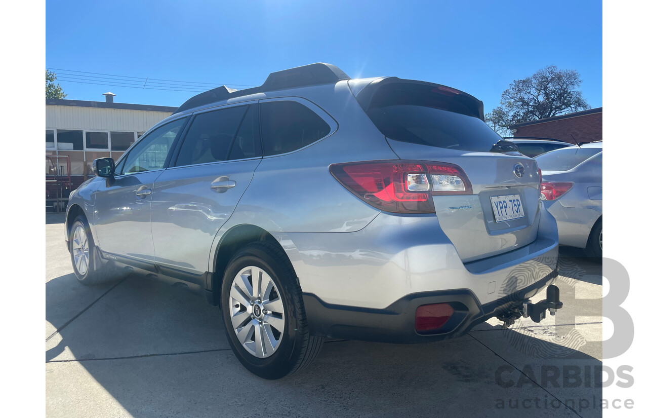 02/2015 Subaru Outback 2.0D AWD AWD MY15 4D Wagon Silver 2.0L