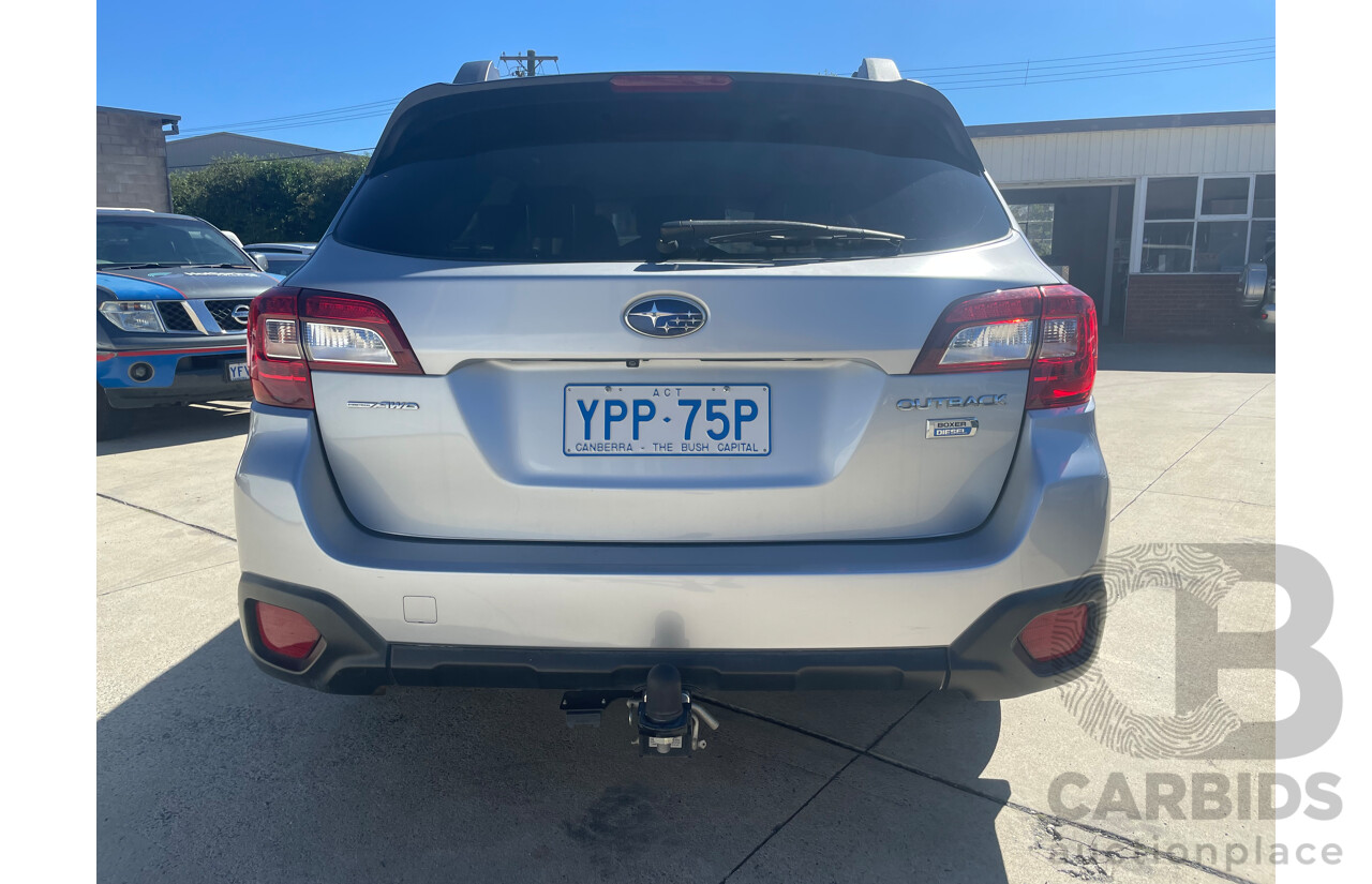 02/2015 Subaru Outback 2.0D AWD AWD MY15 4D Wagon Silver 2.0L