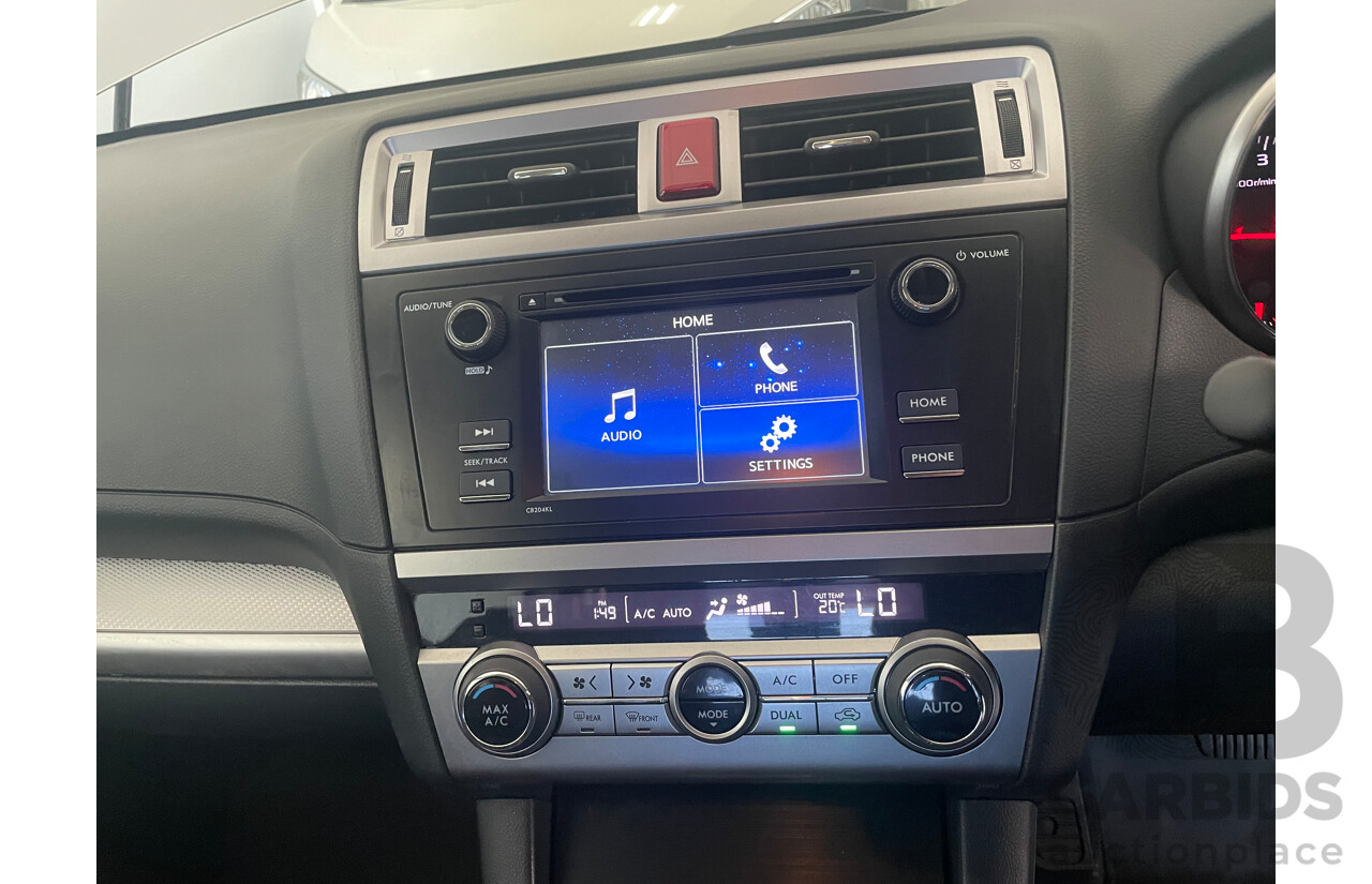 02/2015 Subaru Outback 2.0D AWD AWD MY15 4D Wagon Silver 2.0L