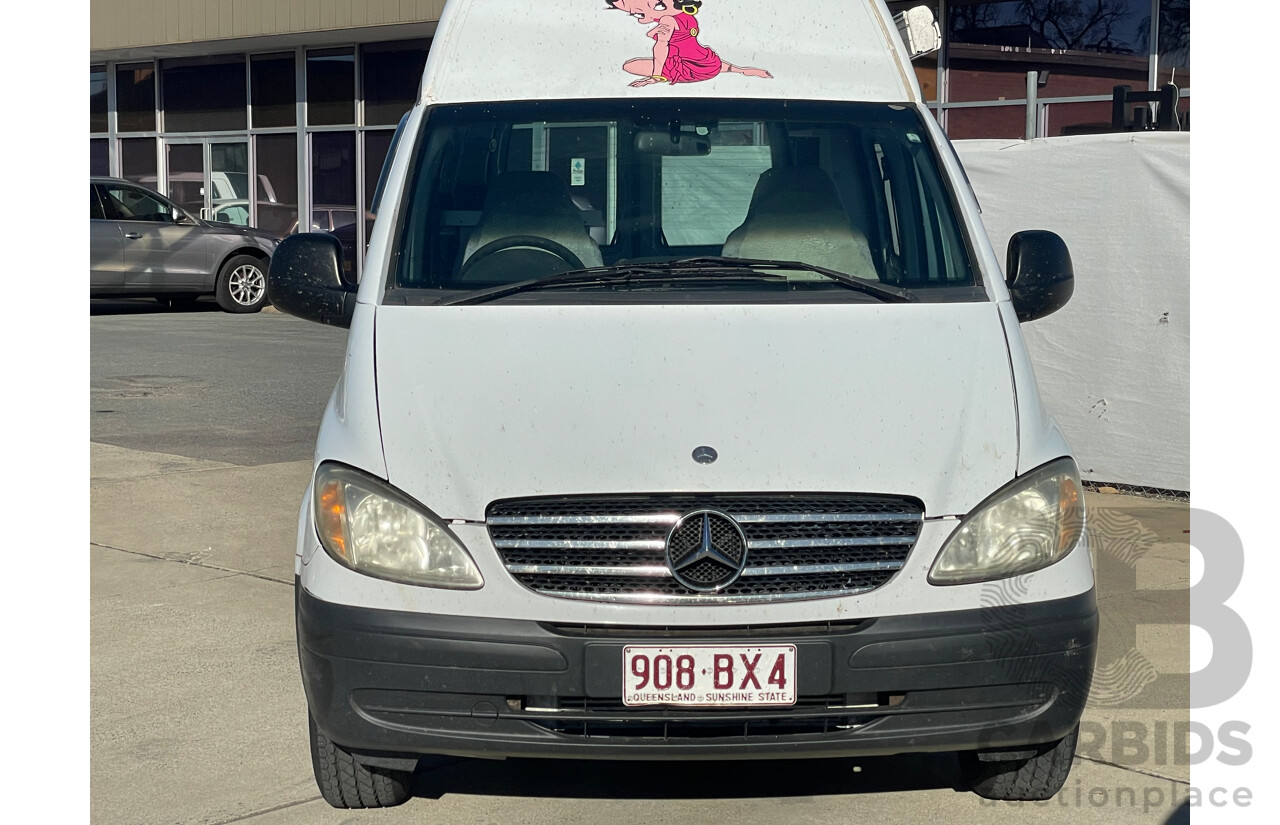 9/2005 Mercedes-Benz Vito 109cdi LONG Hi-Roof  4d Van White 2.1L - Campervan