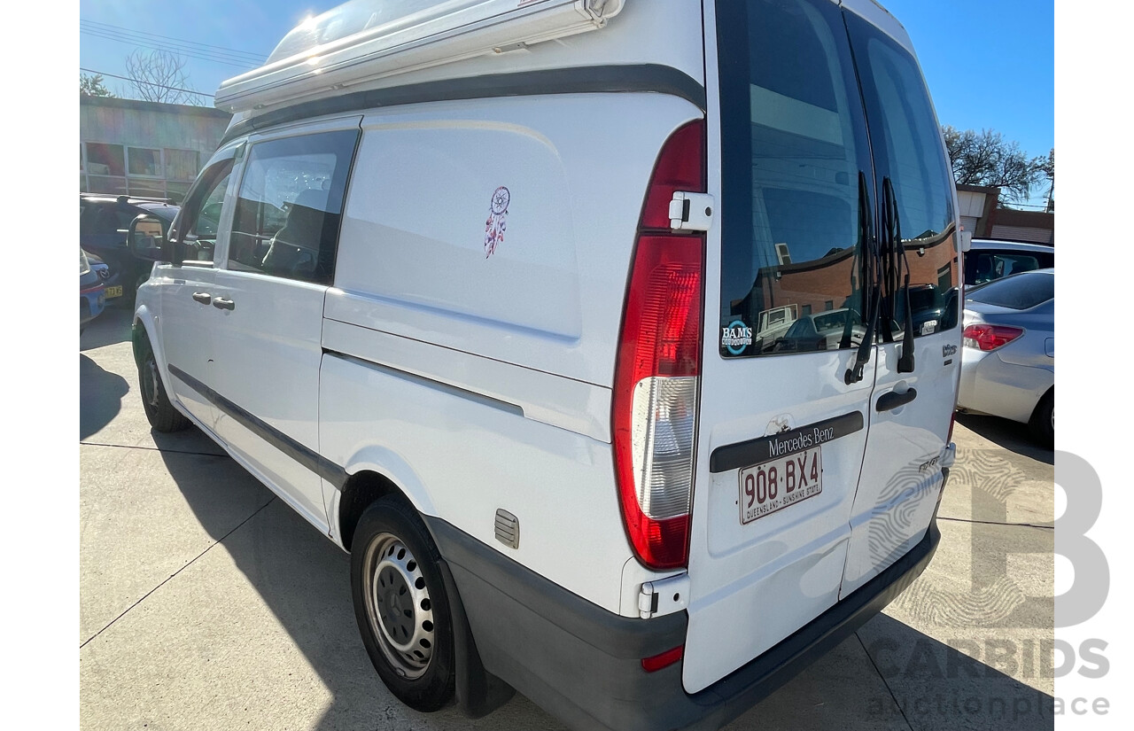 9/2005 Mercedes-Benz Vito 109cdi LONG Hi-Roof  4d Van White 2.1L - Campervan