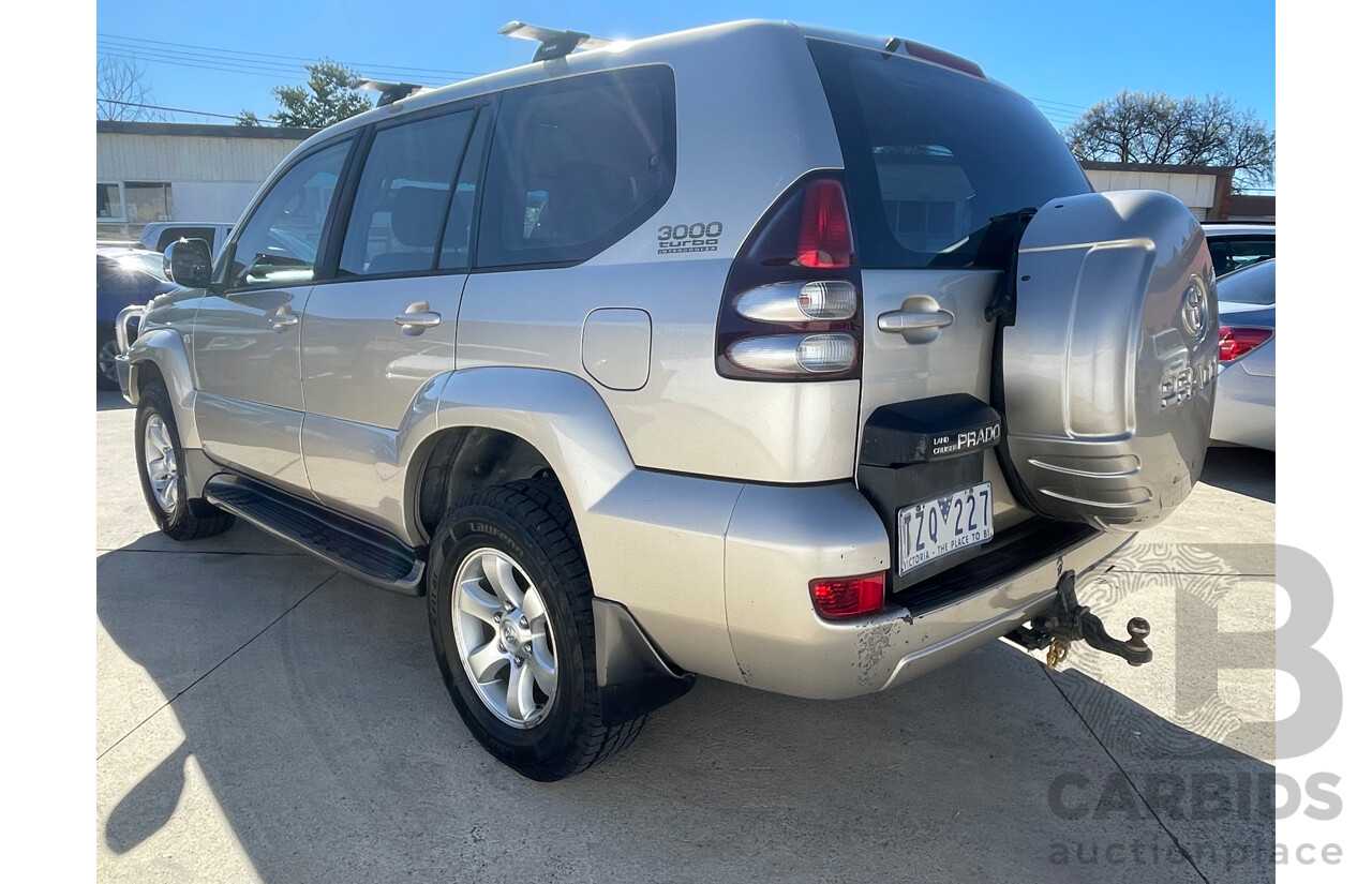 10/2005 Toyota Landcruiser Prado GXL (4x4) KZJ120R 4d Wagon Gold 3.0L