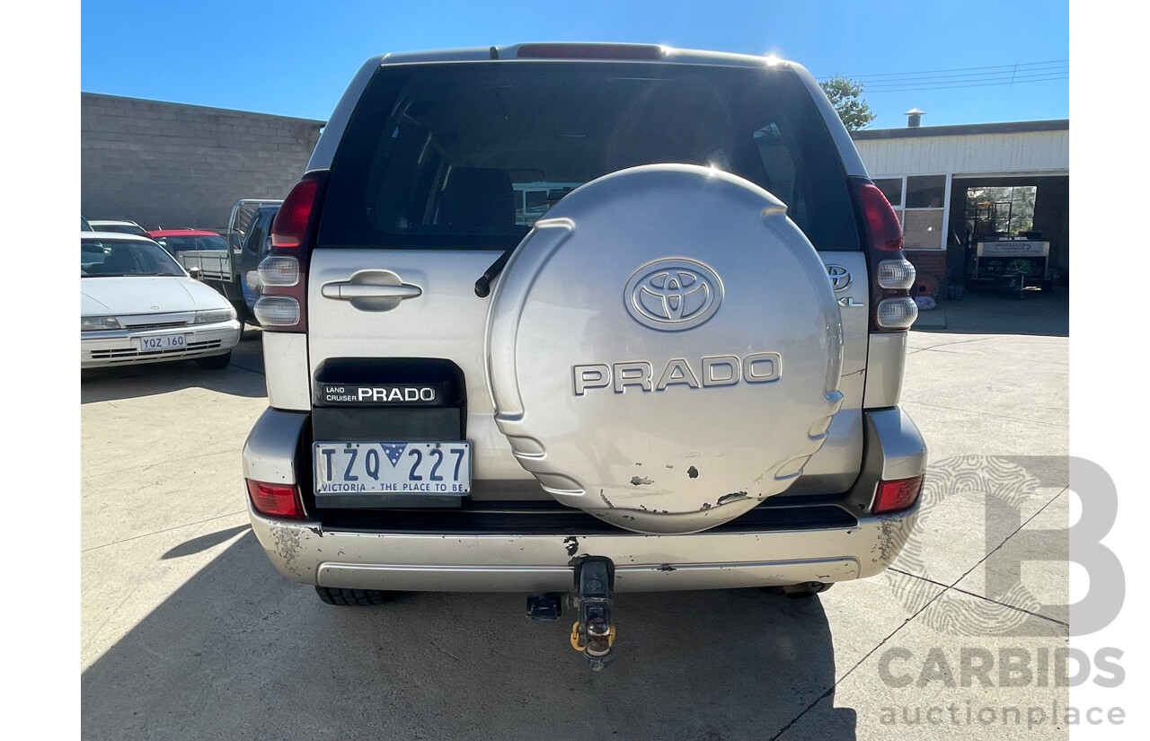 10/2005 Toyota Landcruiser Prado GXL (4x4) KZJ120R 4d Wagon Gold 3.0L