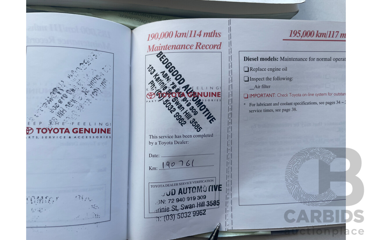 10/2005 Toyota Landcruiser Prado GXL (4x4) KZJ120R 4d Wagon Gold 3.0L