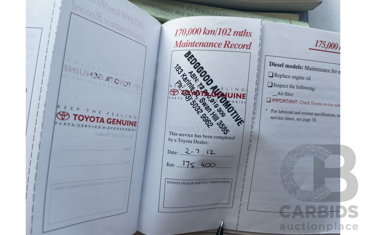 10/2005 Toyota Landcruiser Prado GXL (4x4) KZJ120R 4d Wagon Gold 3.0L