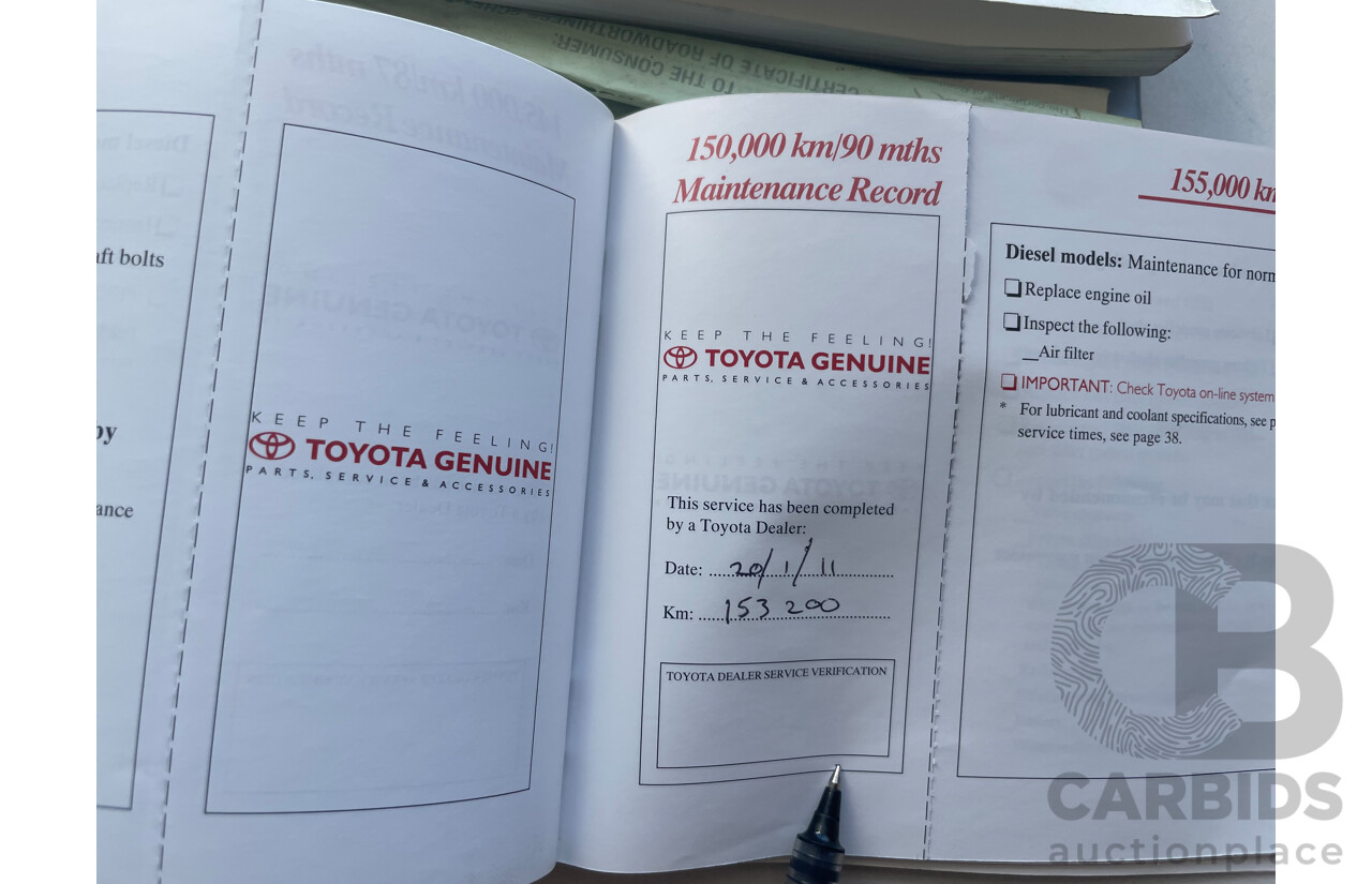 10/2005 Toyota Landcruiser Prado GXL (4x4) KZJ120R 4d Wagon Gold 3.0L