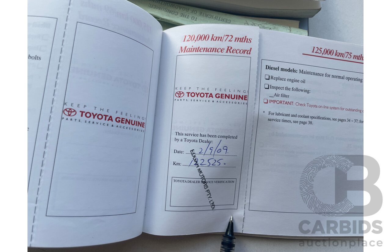 10/2005 Toyota Landcruiser Prado GXL (4x4) KZJ120R 4d Wagon Gold 3.0L