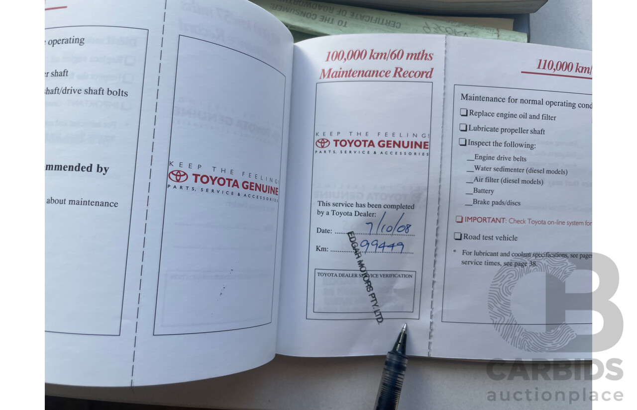 10/2005 Toyota Landcruiser Prado GXL (4x4) KZJ120R 4d Wagon Gold 3.0L